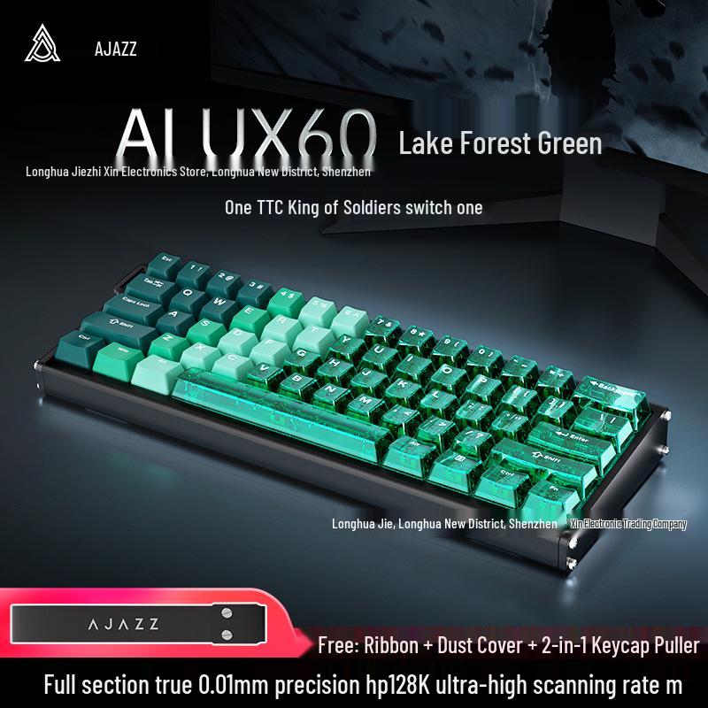AJAZZ ALUX60 CNC Aluminum Mechanical Keyboard, Magnetic Switches, Full Key Hot-Swappable, 8K Polling Rate