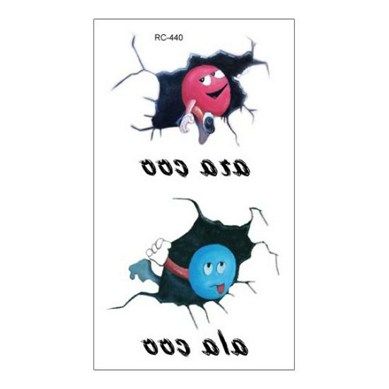Ruikalong Scary Halloween Waterproof Tattoo Stickers - Scorpion & Spider Designs