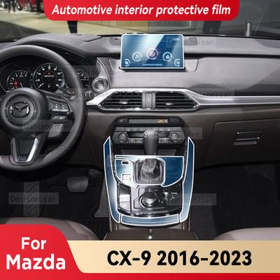 For Mazda CX-9 CX9 2016- Car Interior Center Console Screen Protective Film Anti-scratch Repair Film Sticker Accessories