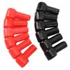 12Pcs Battery Terminal Boot Insulating Cover 6 Red 6 Black Cable Lug Protector Cover Cap for Vehicle Marine Commercial
