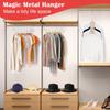 10Pcs Hangers for Clothes Collapsible Metal Hangers Organizer Closet Hangers Space Saver Clothes Hanger Organizer Magic Hangers