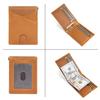 1050 Retro Herren Geldbörse Echtes Leder Kurz Multi-Karten US-Dollar Clip RFID