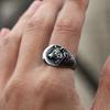 Vintage 316L Stainless Steel Viking Ring 3D Wolf Of Thor Norse Animal Jewelry For Men High Quality Durable
