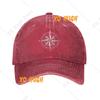 Custom Nautical Compass Baseball Cap Adult Captain Anchor Boat Adjustable Dad Hat for Men Women Outdoor Snapback Hats
