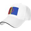 Gorra de Béisbol con Bandera Sami Cultura Indígena Sombrero de Sol de Poliéster Casual Ajustable Gorra de Camionero para Adultos