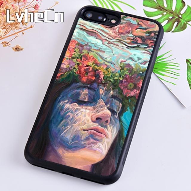 Abstract Art Underwater Boy Girl Phone Case For iPhone 17 Air 13 12 14 15 16  Cover For Apple Pro Max 6S Plus