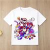 Children Short Sleeve T Shirts The Amazing Digital Circus Anime Cartoon Print Cotton Top Boys Girls Summer Casual Crew Neck Tees