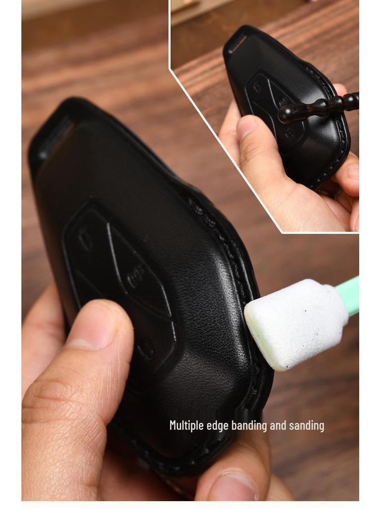 Genuine Leather Key Cover for GAC Trumpchi GS4/GS8/GS5/M6/GS7/M8 Models.