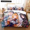 3D Print Anime Princess Connect! Re: Dive Bedding Set Single Twin Full Queen King Size Bed Set Adult Kid Bedroom Duvetcover Sets