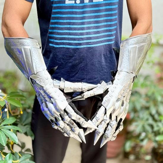 

Перчатки Назгула Тени Кошмарный Рыцарь Косплей Снаряжение Готические Хэллоуин LARP Перчатки