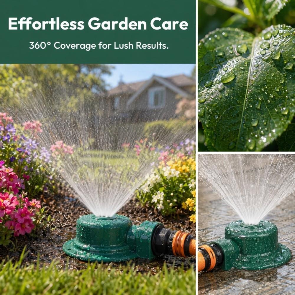 G1/2 Watering Sprinkler 360 Degree Garden Sprinkler Irrigation Sprinkler Nozzle Lawn Irrigation