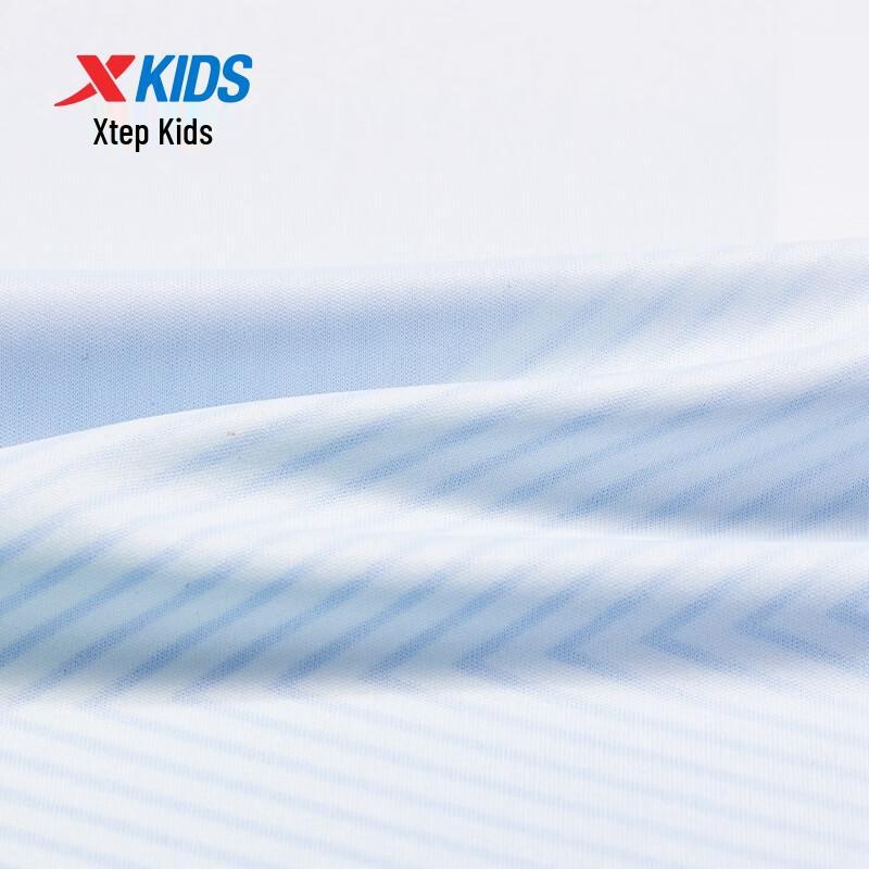 XTEP Boys' Color-Block Round Neck Short Sleeve Knit Shirt