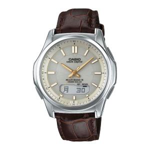 10x Points Casio Waveceptor WVA-M630L Solar Watch Mens Radio Leather Band Black Gold Digital Gift Present Birthday Charging Stylish Simple Analog