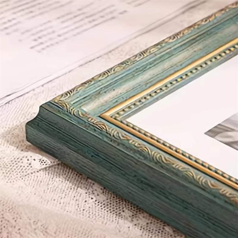 Retro Style Resin Home TV Cabinet Photo Frame Office Desktop Personal Photo Decoration Photo Frame Family Portrait Photo Frame