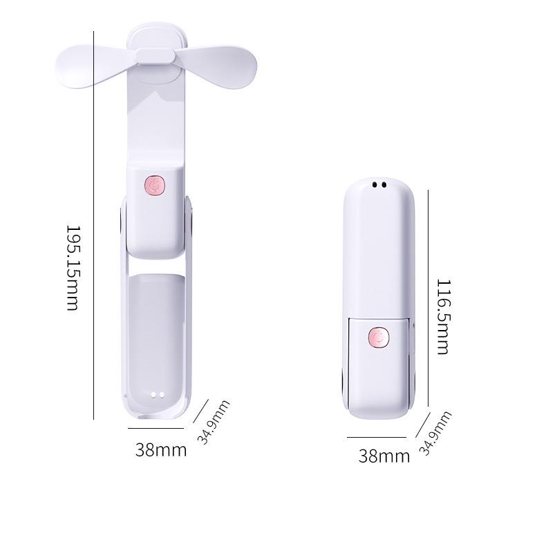 Tragbarer USB-Wiederaufladbarer Mini-Faltventilator mit individuellem Logo