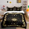 Zodiac Symbols Cosmos Black Bedding Set Bedding set (1 duvet cover, 2 pillowcases, duvet not included)