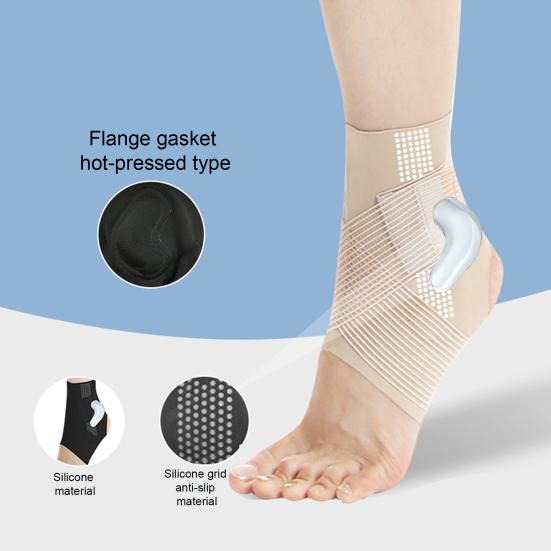 2Pcs Sports Ankle Brace for Men Women, Adjustable Sprained Ankle Support Foot Wrap, Ankle Compression Sleeve for Achilles Tendonitis Pain Relief