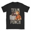 Men Women Printed Team Punch Punch the Monkey Baby Monkey Holding Plush Toy  Tee T Shirt Pure Cotton  Tshirts Clothes
