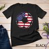 US Flag Soccer Ball Vintage Football 4th Of July Patriotic Unisex T-Shirt Mens Womens Tees Top