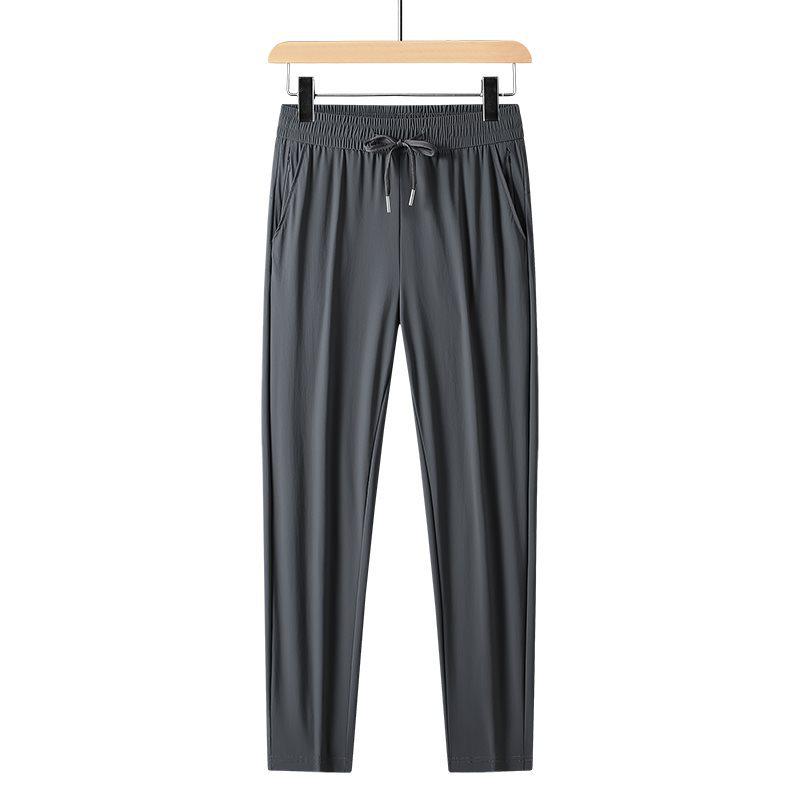Men's Quick-Dry Ice Silk Trousers: Breathable, Lightweight, Summer Sportswear