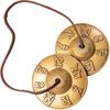 DANNY LIB Ting Shovel Premium Six-Syllable Mantra for Purification, Yoga, Meditation, and Sound, Copper, Tibetan Esoteric Buddhist Ritual Tool (Mantra