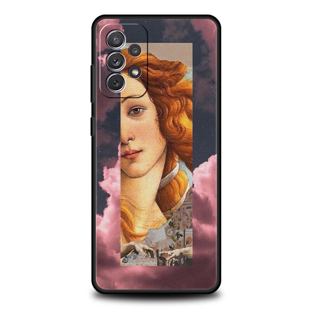 aesthetic collage Venus Phone Case for Samsung A17 A13 A15 A25 A35 A51 A55 A71 A21S A11 A31 A41 A23 A53 A73 5G A03S A05s Cover