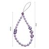 Cat Eye Pearl Phone Chain Wrist Strap Cellphone Charm Beaded Phone Lanyard  Phone Accessories