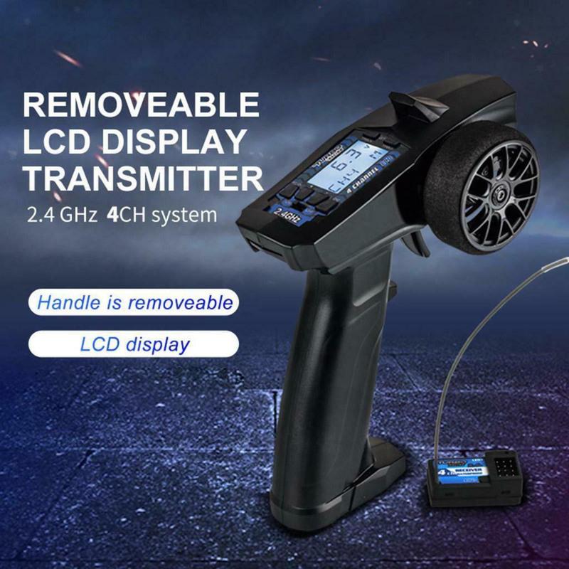 91803G-C 2.4G 4CH VT System LCD Display Radio Transmitter Remote Controller W/Receiver For Turbo P32 Racing 91803G RC Car Boat