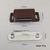 ABS Plastic Single Door Magnetic Catch Clip for Cabinet/Wardrobe