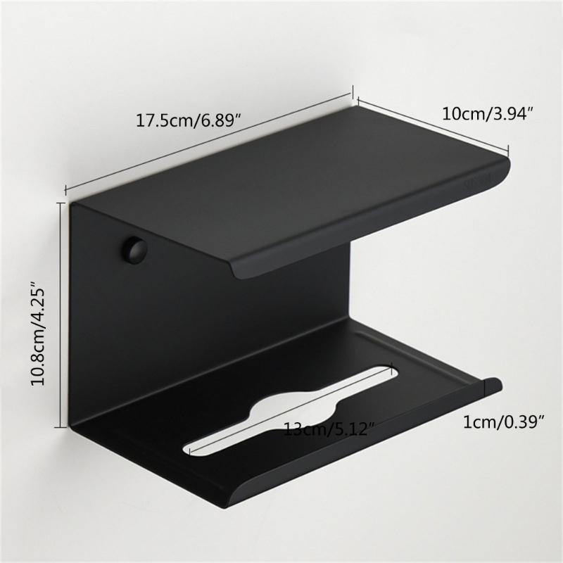 Punch frees Tissue Dispensers Corrosion Resistant Tissue Stand Contemporary Square Tissue Box Cover Metal for Bathroom