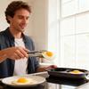 Microwave Cooker for Eggs Steak Bacons Simultaneous Cooking Heat Resistant Silicone Metal Breakfast Solution