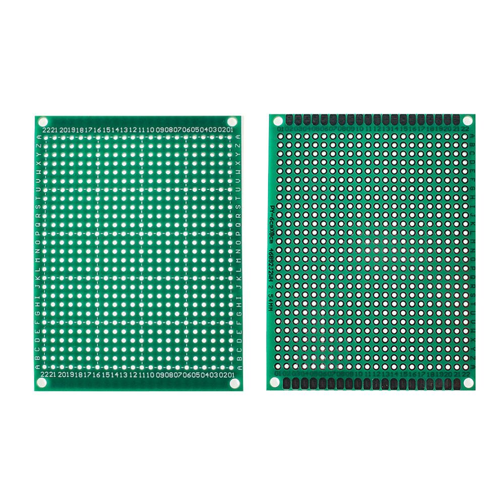 5PCS PCB Board Single Side Prototype Board 6*8CM Green DIY Universal Circuit Boards Kit