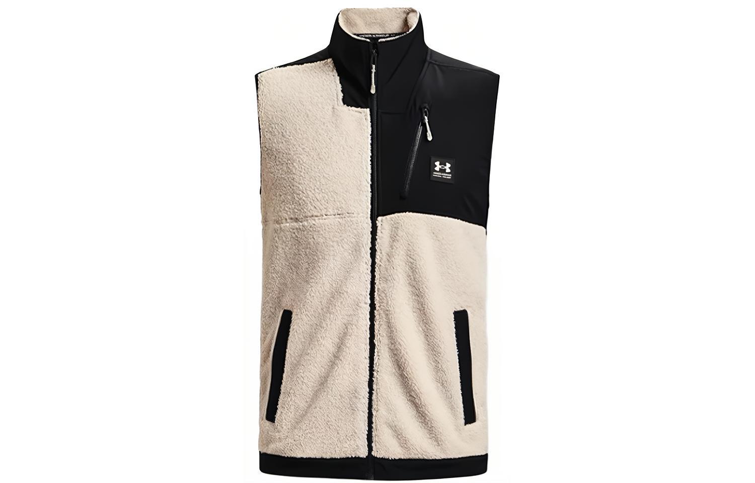 Under Armour Vests Men s White Stand Collar Moderate Other 1366096-110 XXL