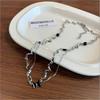 Xiaohongshu Gradual Change Love Necklace Female Cold Wind Collarbone Chain High Design Necklace