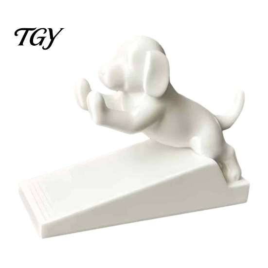 Puppy Ornament Cute Door Stopper, 3D Printed Dog Wedge, Decorative Pet Safety Stop Stop, Non-Slip Holder for Bedroom, Nursery, Lovers Gift Office