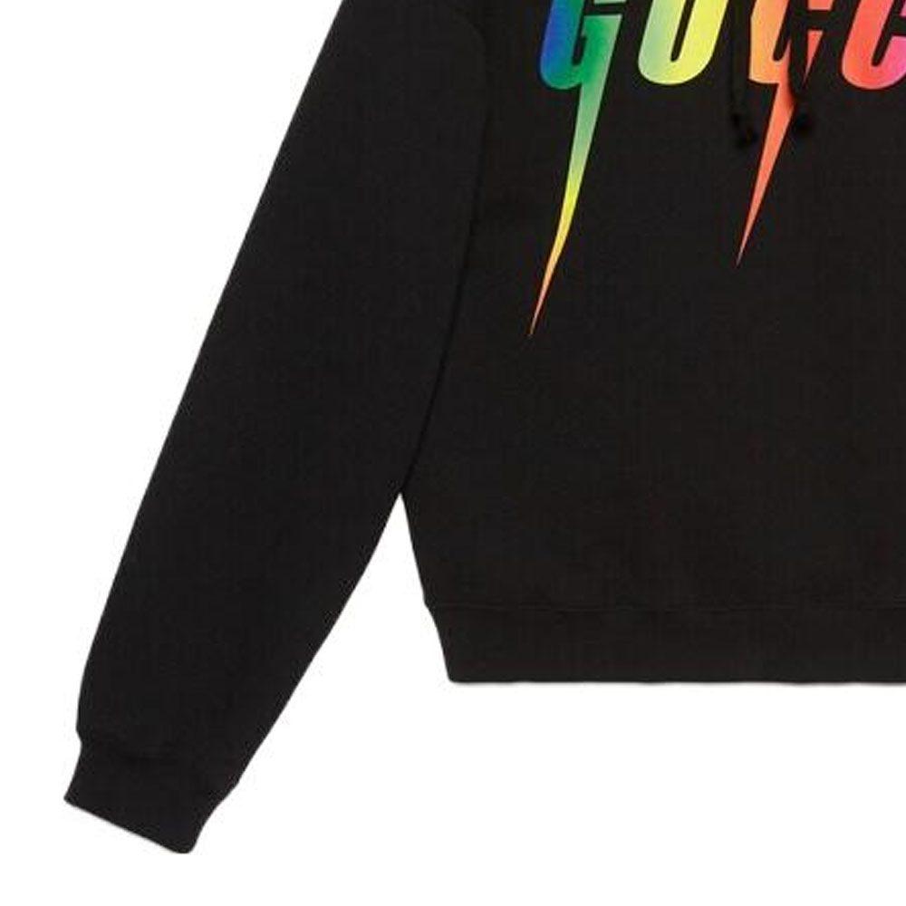 Gucci Sweatshirts Men's Black Hooded Non Detachable Moderate 700120-XJFL9-1152