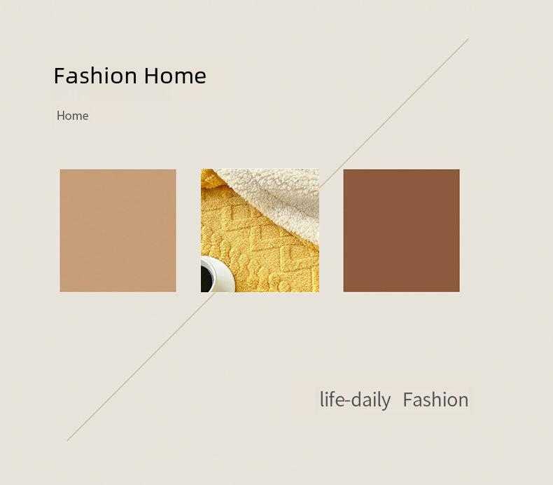 Koc z polaru koralowego - Miękki szal na sofę i do biura