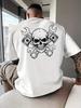 Skull Crossed Wrenches Biker Culture Unisexs T Shirt Fitness Sports Cotton Tee Casual Oversized Summer Spring Loose Top Streetwear