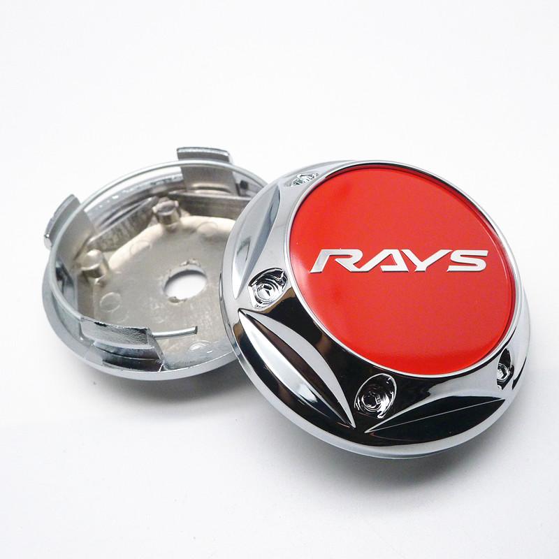 4pcs 68mm 62mm For Rays Wheel Hub Center Cap Car Rims Replace Dust-proof Cover Auto Styling Accessories
