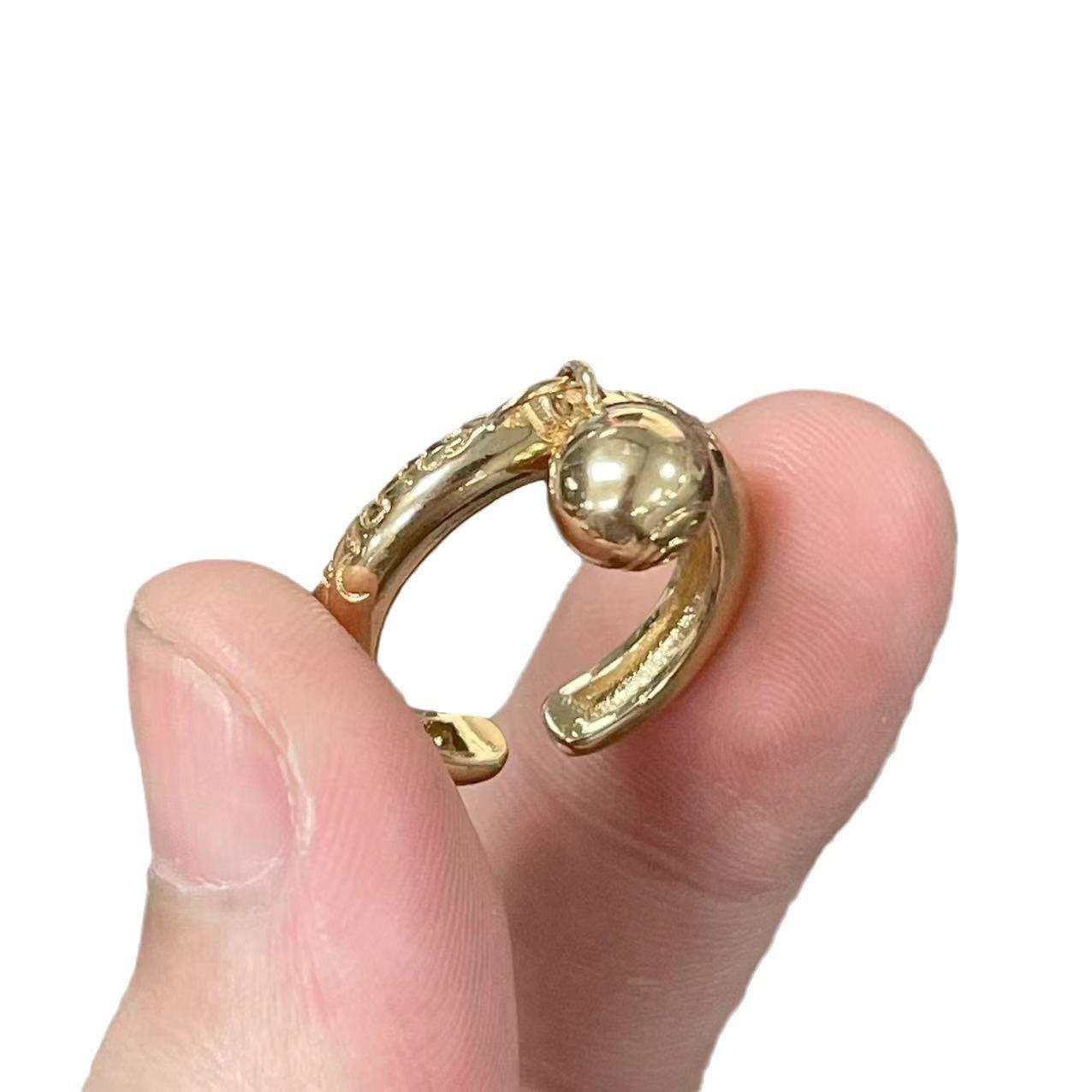 

Модный тайский амулет Rebound Small Ball Premium Ring Simple Niche Design Open Adjustable Ring Women