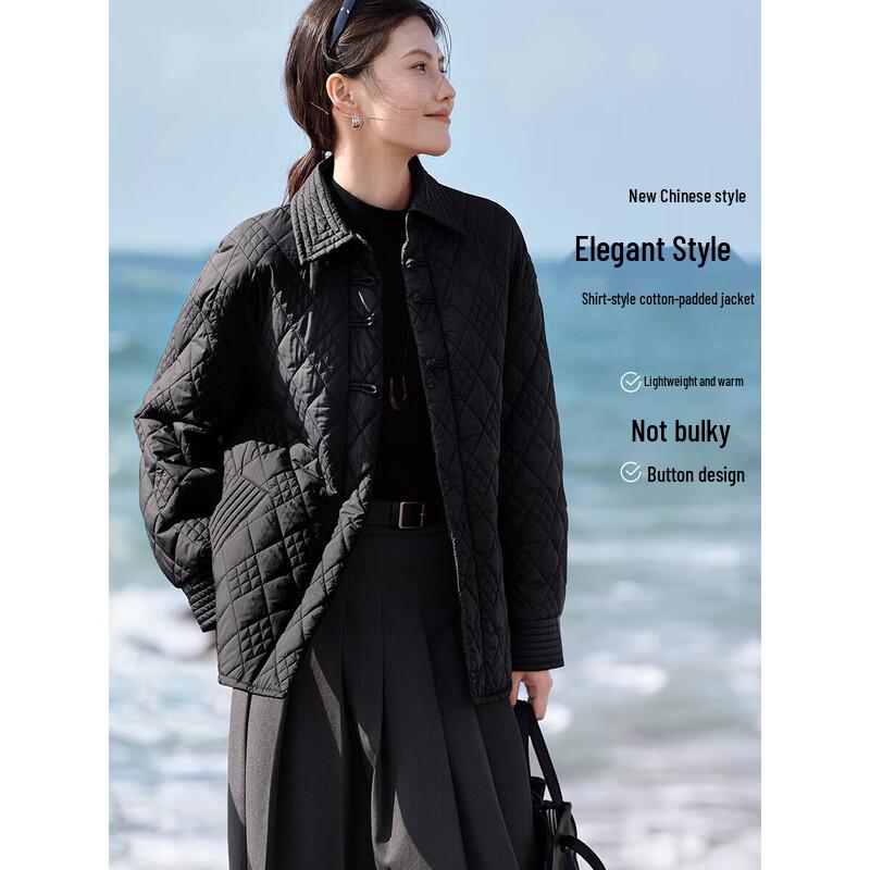 XWI Women s New Chinese Style Disc Button Padded Jacket XL