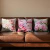 Pink Peony Flowers Cushion Cover Soft Reversible  Durable Pillow Cover  MultiScene Use for Home  Car Daily Comfort