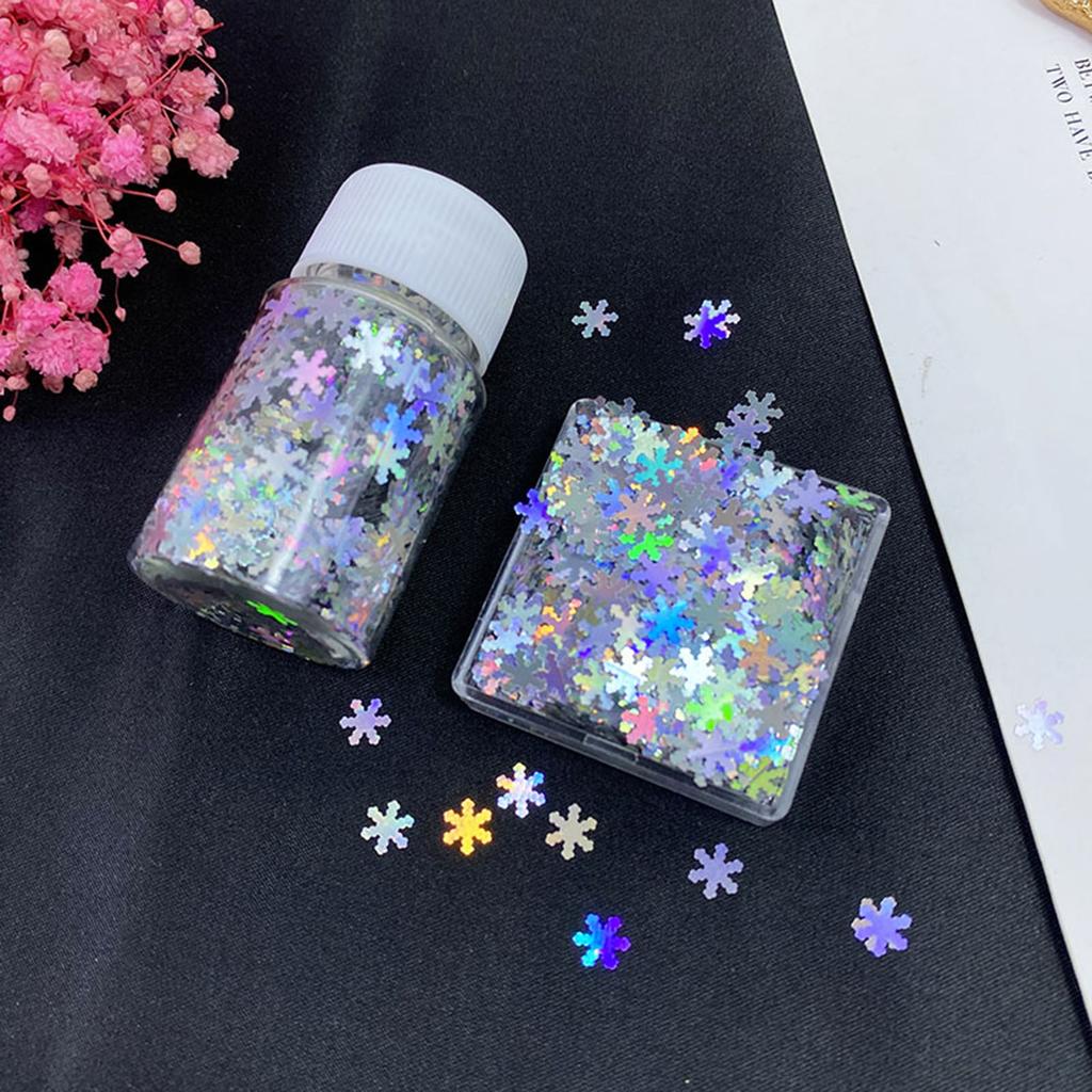 Laser Nail Glitter Holographic Nail Sequins Resin Mold Fillers Pailfor Nail Art Decor Face Body Nail Decals DIY Crafting