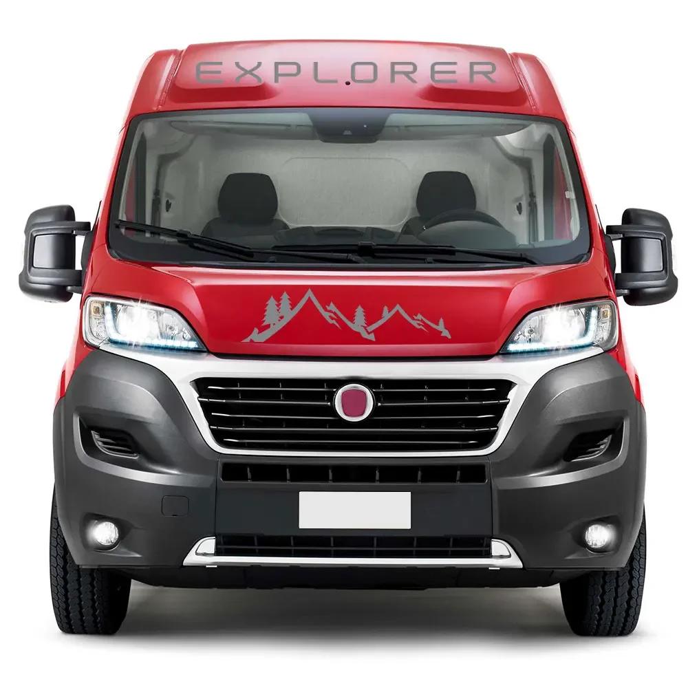 Autoaufkleber Berge Wohnmobil Grafiken Vinyl-Abziehbilder für Fiat Ducato Peugeot Boxer Citroen Jumper Camper Van Tuning Zubehör