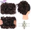 LARGE Comb Clip In Curly Hair Extension Synthetic Hair Pieces Chignon Women Updo Cover Hairpiece Extension Hair Bun