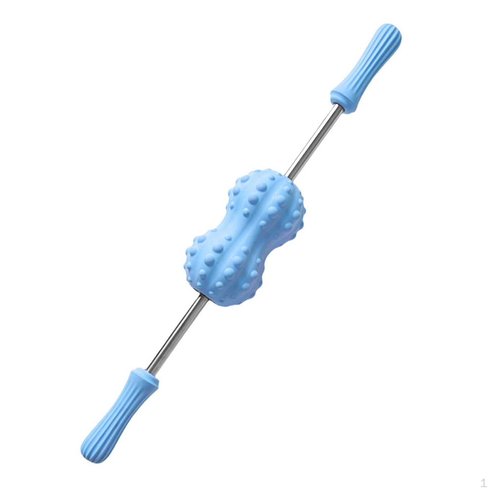 

Массажный ролик для тела и мышц для мужчин и женщин, для ног и ступней Double Ball Blue