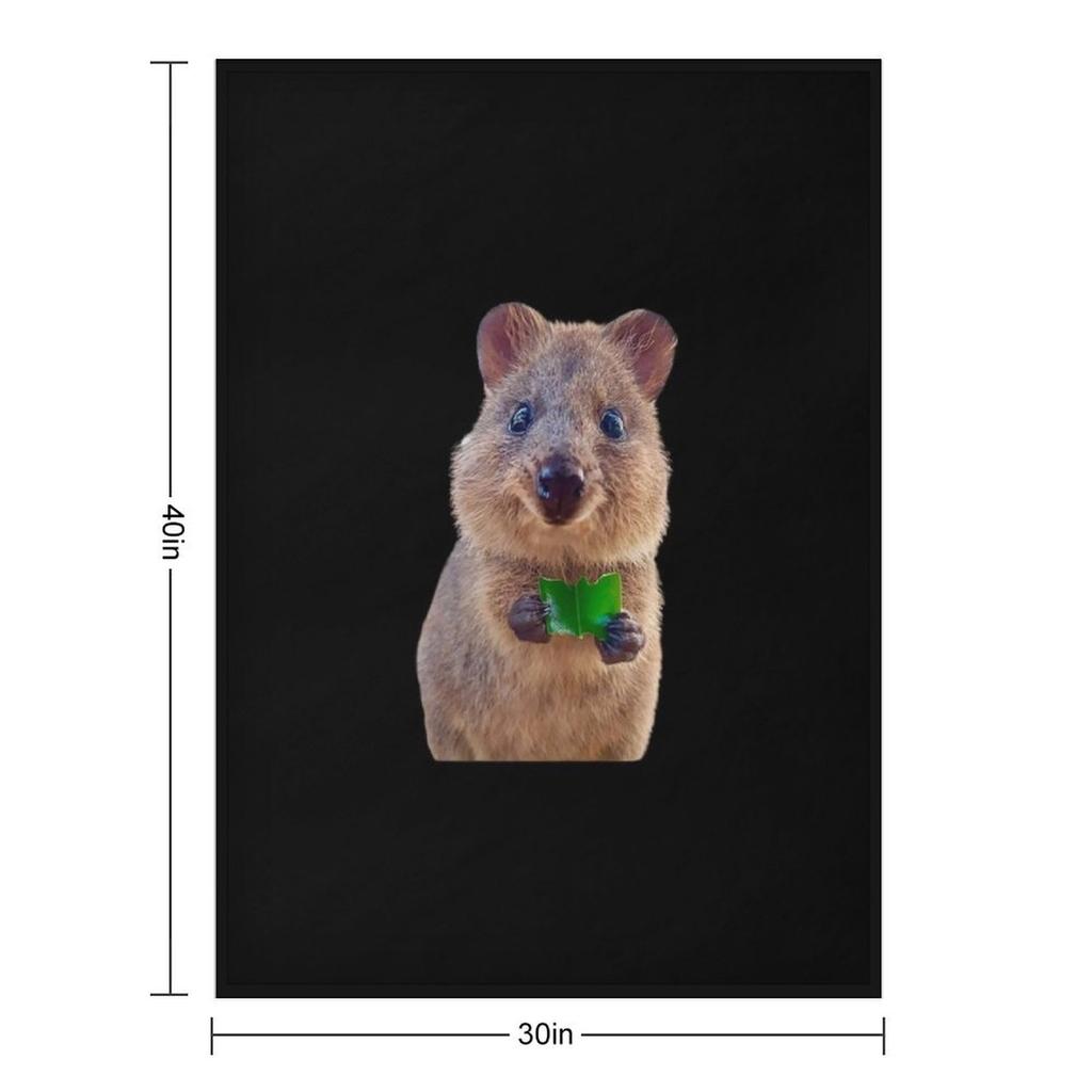 Quokka Throw Blanket Plaid on the sofa Bed Tourist Luxury Brand Blankets