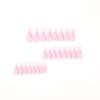 24Pcs/Set Quick Nails Pink Long Ballet False Nials Sticker Wearable Waterproof Manicure Finished Nails