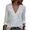 V-neck Lace European and American Independent Women's Clothing New Shirt