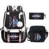KPop Demon Hunters Korean version of student school bag children's backpack pencil bag set